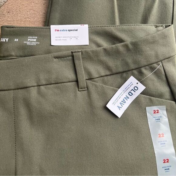 Old Navy High Rise Pixie Ankle Pants NEW Plus Size 22 - Picture 6 of 7